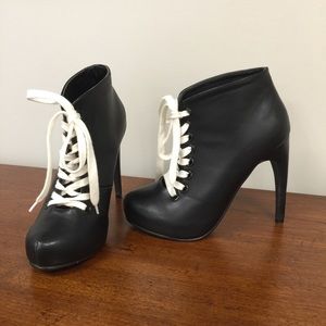 lace up heels cool casual 5.5